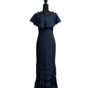 TADASHI SHOJI Tabora Off The Shoulder Gown SZ S